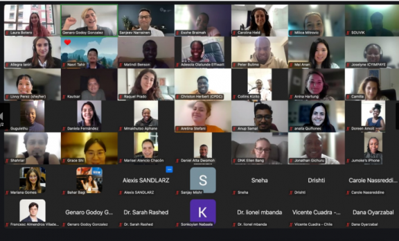 Dr. Sanjeev Narrainen delivering the training over Zoom